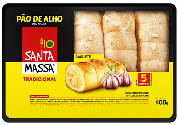 Pao de Alho Santa Massa