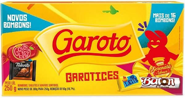 Caixa de Bombom Garoto 250G