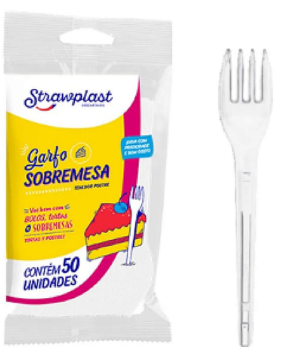 Garfo P/ Festa Strawplast 50und