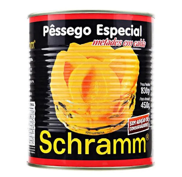 Pessego em Calda Schramm 450G