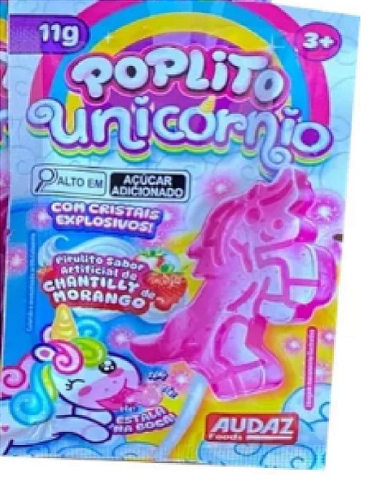Pop Lito Cristais Explosivos Unicornio