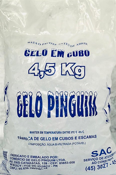 Gelo Cubo 4,5kg