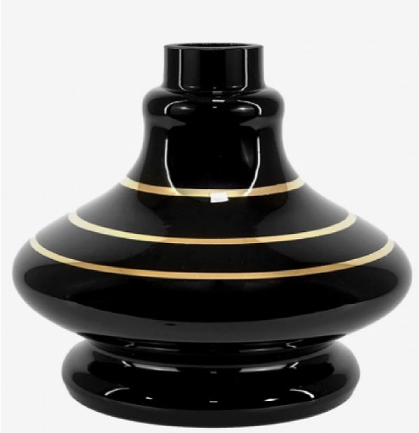 Jarro MD Aladdin Filete Gold Preto 14cm