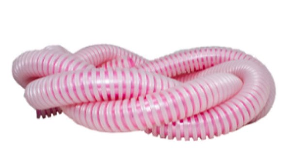 Mangueira Silicone Antichamas Helix Rosa Com Elo Perolado
