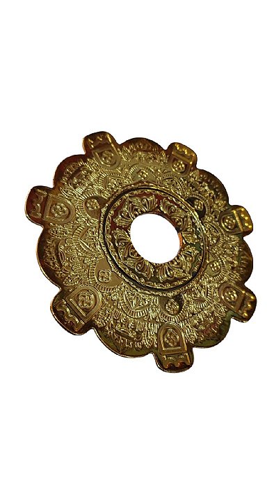 Prato Av Hookah Cromado Dourado Pequeno