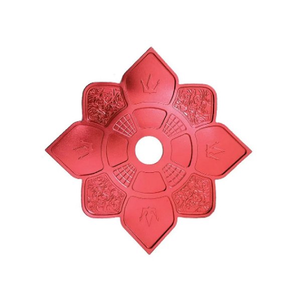 Prato Hookah King Imperial Pequeno Vermelho