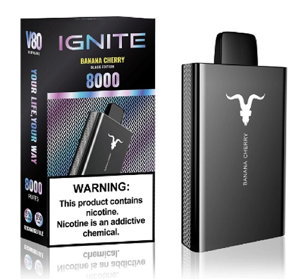 Ignite 8000 Puffs Banana Cherry