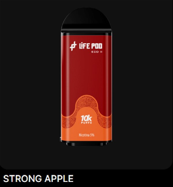 Refil Life Pod 10000 Strong Apple