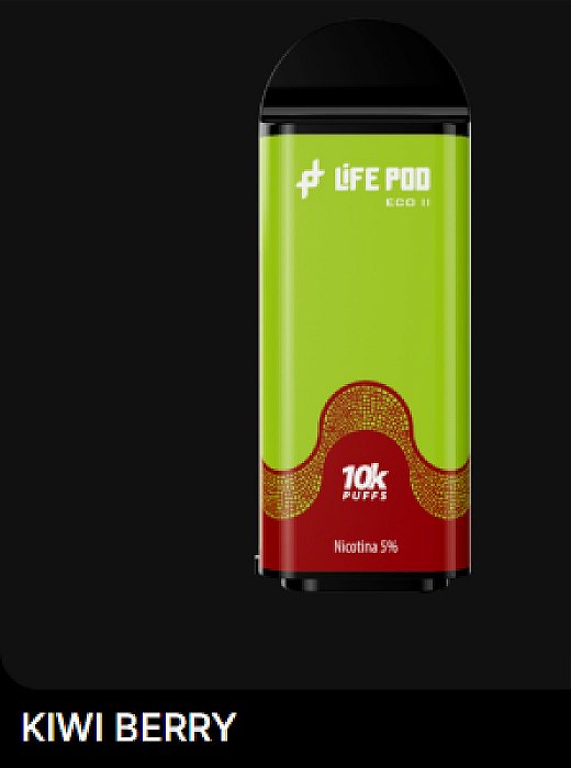 Refil Life Pod 10000 Kiwi Berry