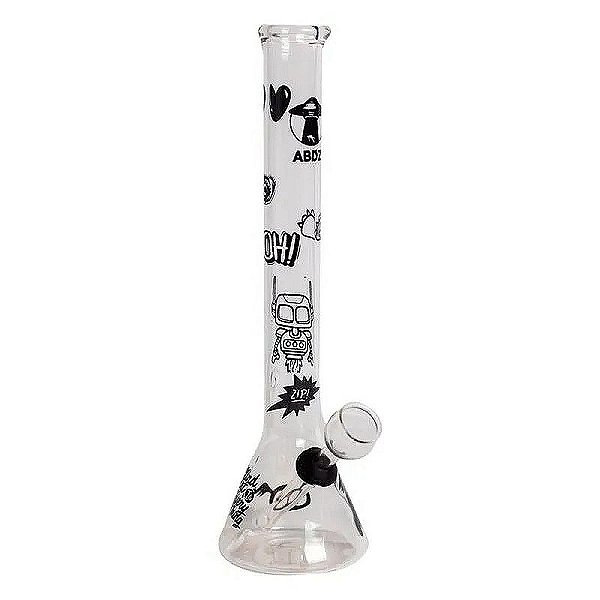 Bong de Vidro Abdz 31cm Erlen Ice Black