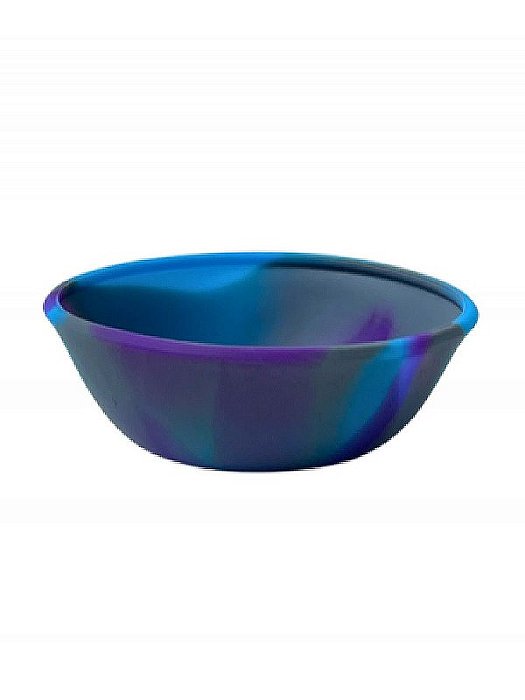 Cuia de Silicone Moon Grande Azul/Roxo