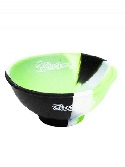 Cuia de Silicone Slow Burning 15ML Verde/Preto