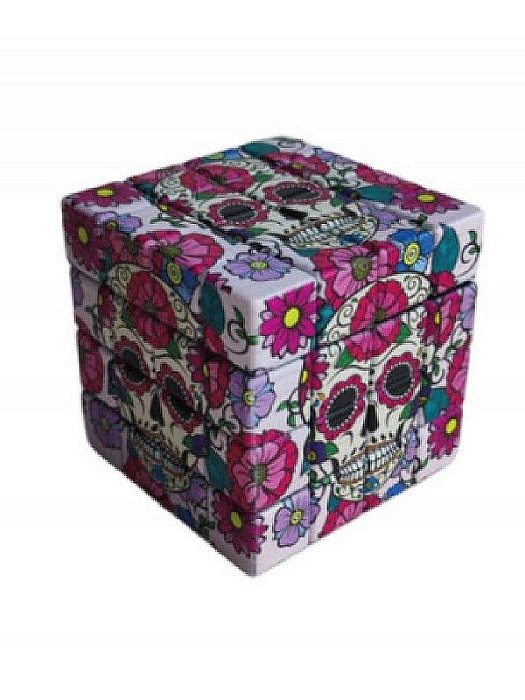 Dichavador Cubo Magico 4 Partes Caveira Mexicana Rosa