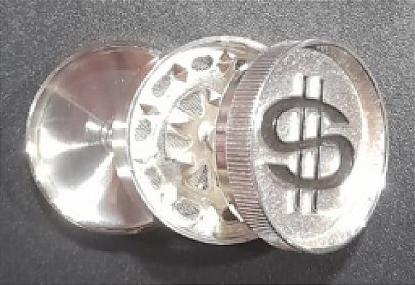 Dichavador Metal 3 Partes 4,2x3 Cifrão