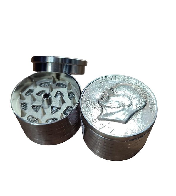 Dichavador de Metal 3 Partes 4x4,5 Prata