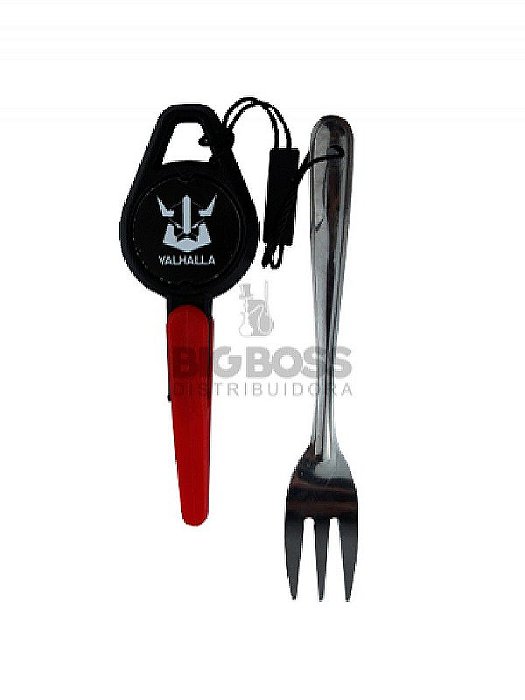 Furador + Garfo Valhalla Vermelho