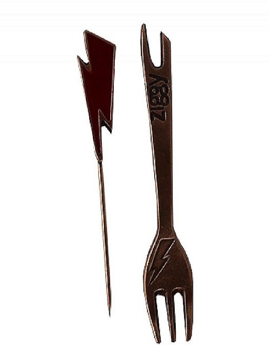 Furador + Garfo Ziggy Bronze Envelhecido