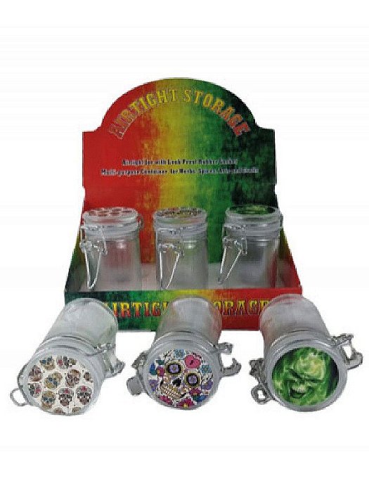 Pote Hermetico Grande Caveira Sortido