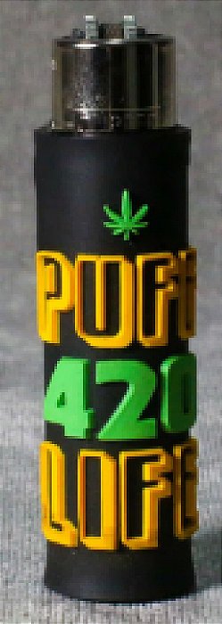 Isqueiro Puff Emborrachado - Puff 420 Life