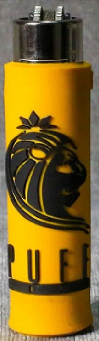 Isqueiro Puff Emborrachado - Puff Life Amarelo