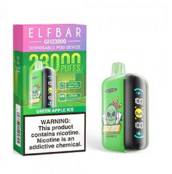 Elfbar Gh23000 Green Apple Ice
