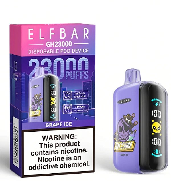 Elfbar Gh23000 Grape Ice