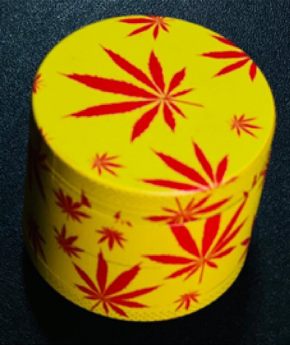 Dichavador Metal D&k Dengke 4 Partes Folha Amarelo