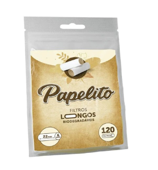 Filtro Papelito Biodegradavel Longo 6x22mm
