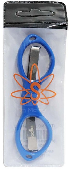 Tesoura Sadhu Dobravel Plastico Azul