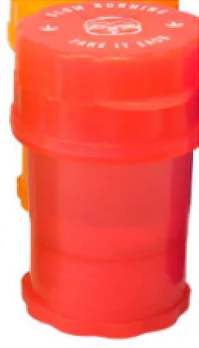 Dichavador Plastico Slow Burning Saver 4 Partes Laranja