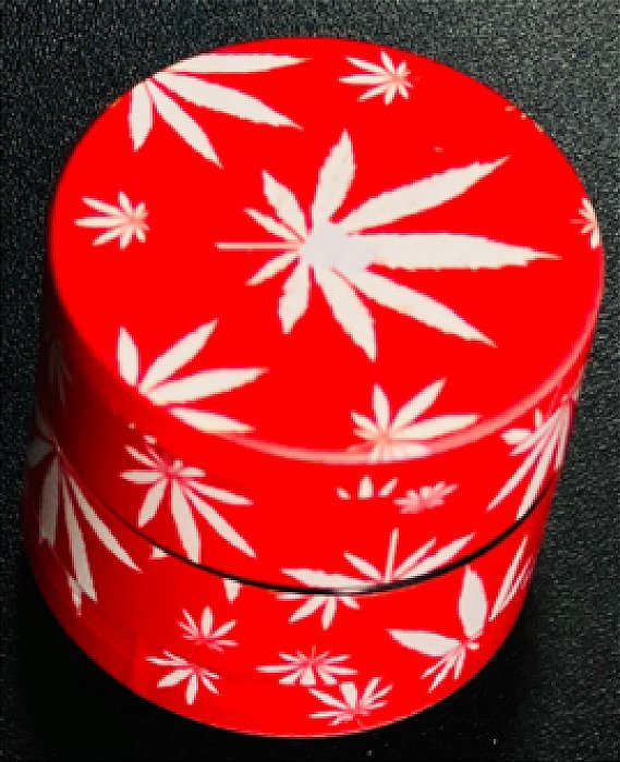 Dichavador Metal D&k Dengke 4 Partes Folha Vermelho