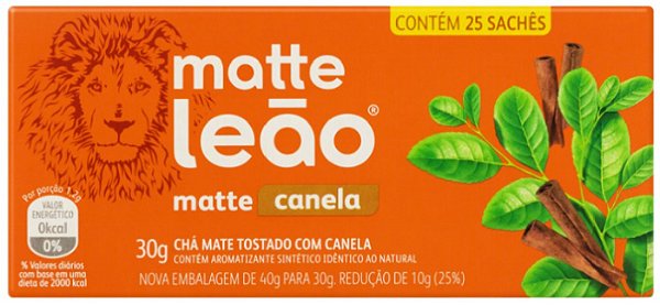 Cha Mate Leao Sache Canela 40G