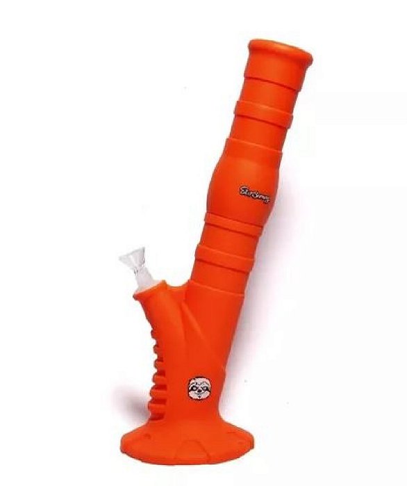 Bong de Silicone Slow Burning Ice Laranja