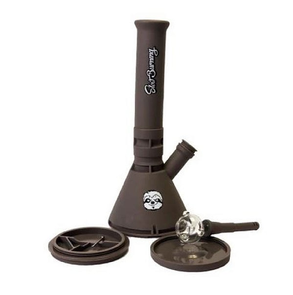 Bong de Silicone Slow Burning Supreme Dab Cinza