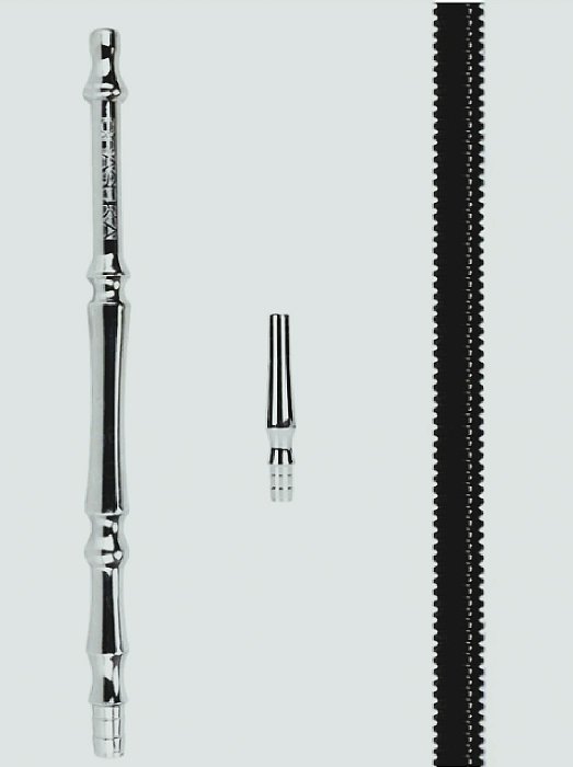 Mangueira Plastico Preto C/ Piteira Prata