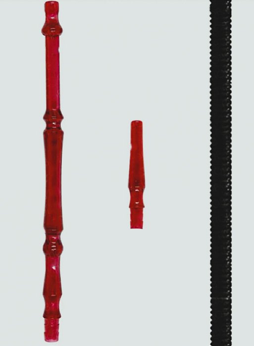 Mangueira Plastico Preto C/Piteira Vermelho