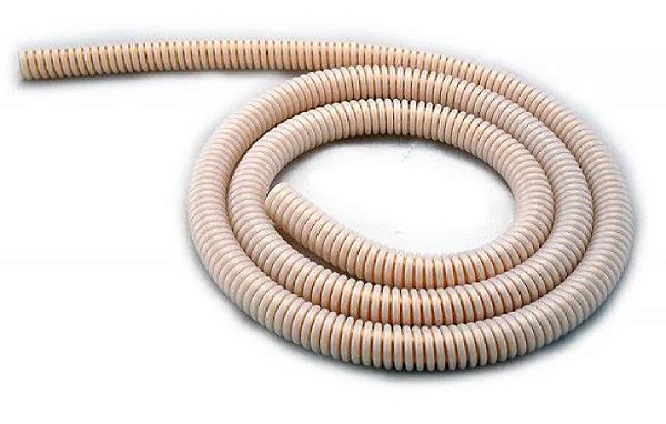 Mangueira Silicone Antichamas Helix Perolado Com Elo Dourado