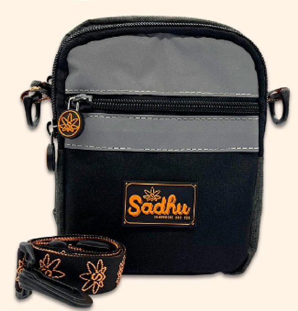 Shoulder Bag Sadhu Refletiva Bike Preta