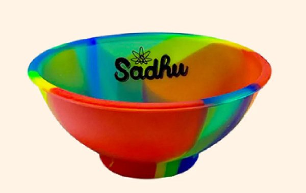 Cuia de Silicone Sadhu Amarelo/Verde