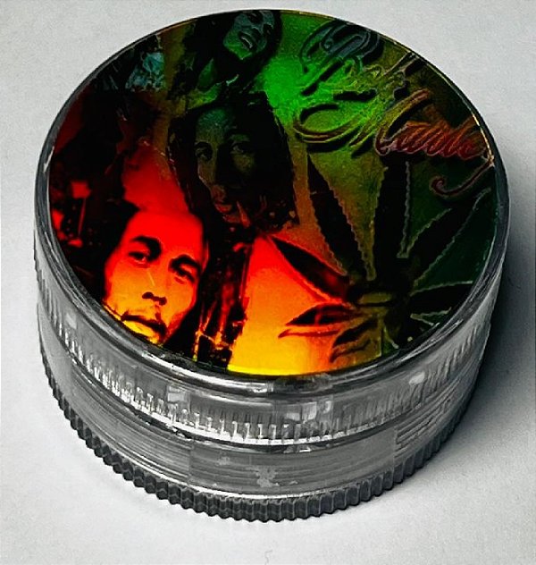 Dichavador Acrilico Bob Marley Grande Transparente