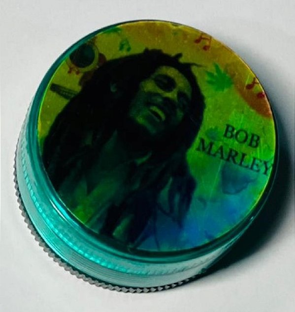 Dichavador Acrilico Bob Marley Grande Verde
