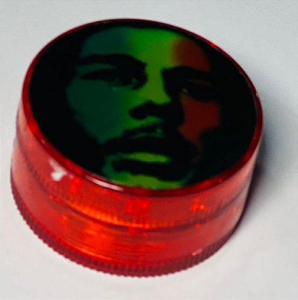 Dichavador Acrilico Bob Marley Grande Vermelho