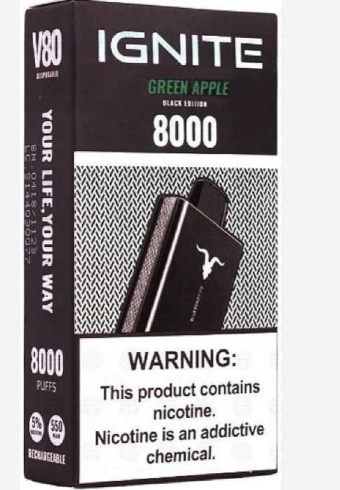 Ignite 8000 Puffs Green Apple