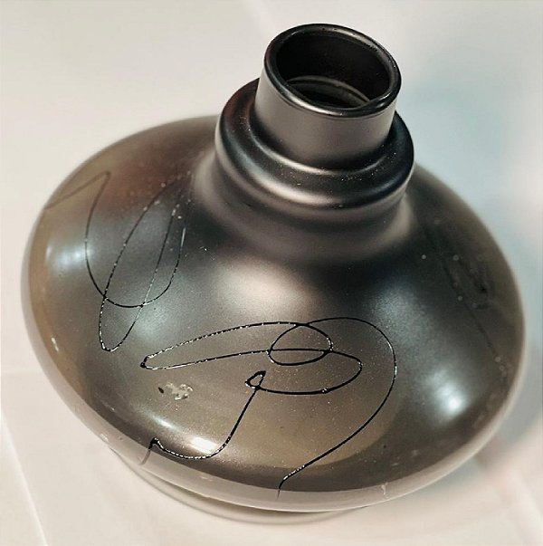 Jarro Imperial Genie Abs Preto Fosco C/ Fume 14cm