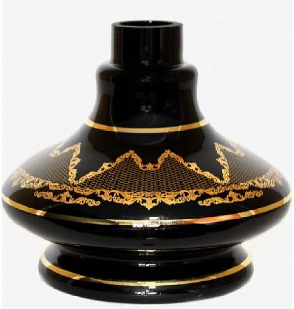 Jarro MD Aladdin D/B Desenho Preto 14cm