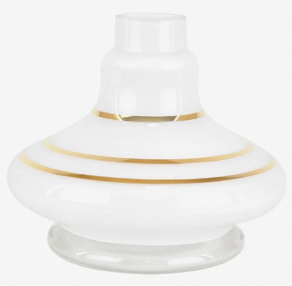 Jarro MD Aladdin Filete Gold Branco 14cm