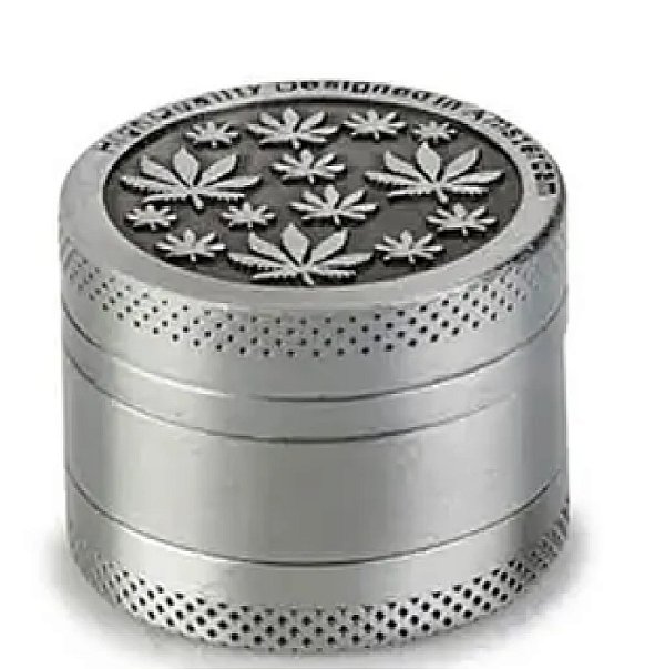 Dichavador Metal Khalid Folhas Prata