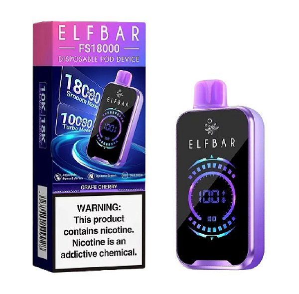Elfbar Fs18000 Grape Cherry
