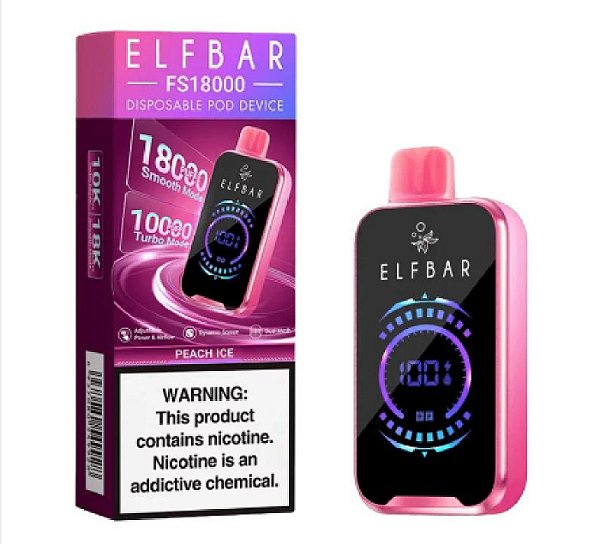 Elfbar Fs18000 Peach Ice