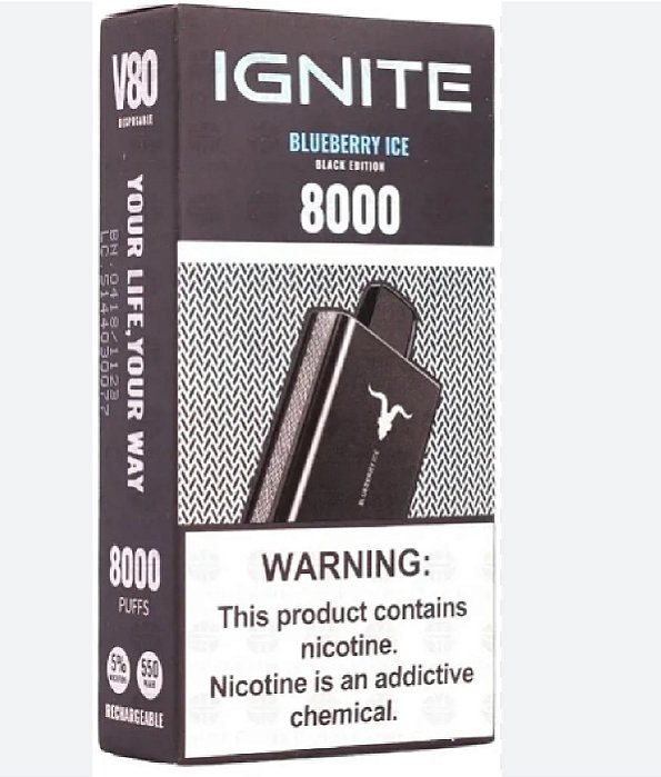 Ignite 8000 Puffs Blueberry Ice